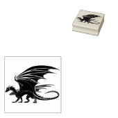 中世のドラゴンアートスタンプ ラバースタンプ (押印)