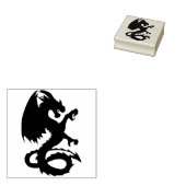 中世のドラゴンアートスタンプ ラバースタンプ (押印)