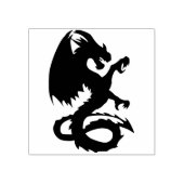 中世のドラゴンアートスタンプ ラバースタンプ (インプリント)