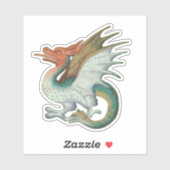 中世のドラゴンビニールのステッカー シール (シート)