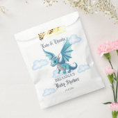 中世のドラゴンベビーシャワーの好意パーソナライズされた フェイバーバッグ (封をした状態)