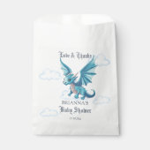 中世のドラゴンベビーシャワーの好意パーソナライズされた フェイバーバッグ (正面)