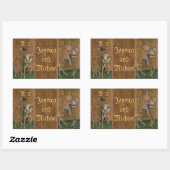 中世のナイト・ルネッサンス結婚式用シール 長方形シール (シート)