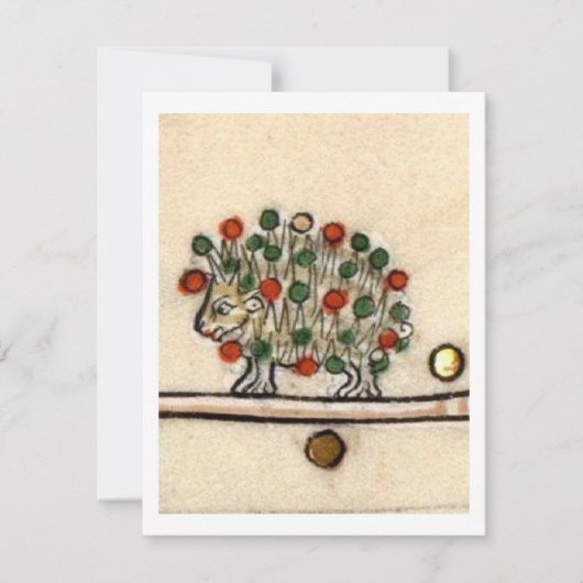 中世のハリネズミ泥棒 招待状 (正面)