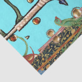 中世のバイオリニスト音楽ライオンブルー 薄葉紙 (詳細)