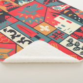 中世のパターンのシームレスなデザイン。デコレーションテキスト シェルパブランケット (3/4)