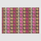 中世のピンクのゴシック様式の木製の金属のデコペ 薄葉紙 (正面)