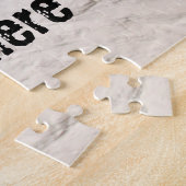 中世のファームシーンウッドトーン ジグソーパズル (側面)