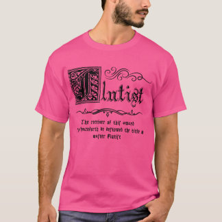 中世のフルート奏者 Tシャツ