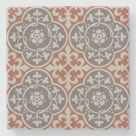 中世のフローラクローバー ストーンコースター