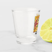 中世のフローラライトレターAモノグラム ショットグラス (左)