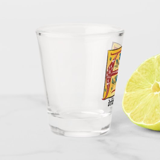 中世のフローラライトレターAモノグラム ショットグラス (左)