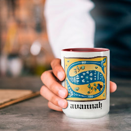 中世のフローラライトレターSモノグラムマグ マグカップ