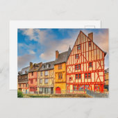 中世のプランタゲネの都市ル・マン・サランF ポストカード (正面/裏面)