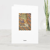 中世のベツレヘム近郊の野原の羊飼い シーズンカード (裏面)