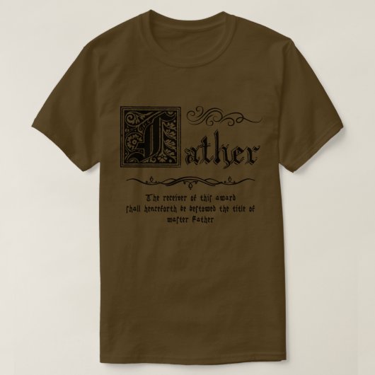 中世のマスターファースト Tシャツ (デザイン正面)
