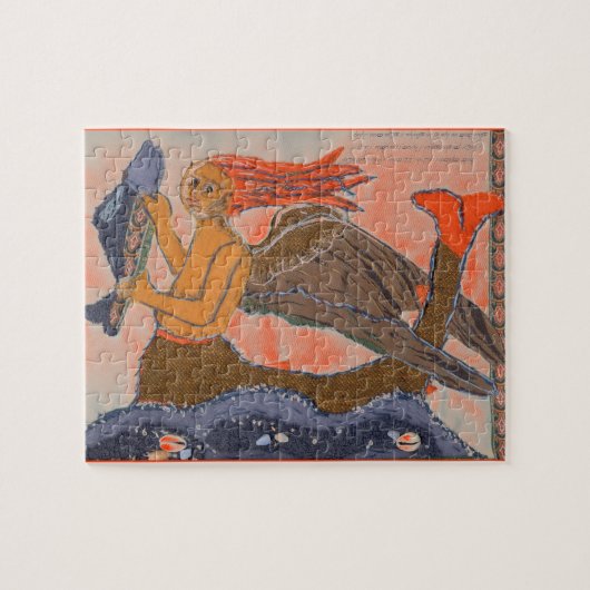 中世のマーマン/マーメイド ジグソーパズル (横)