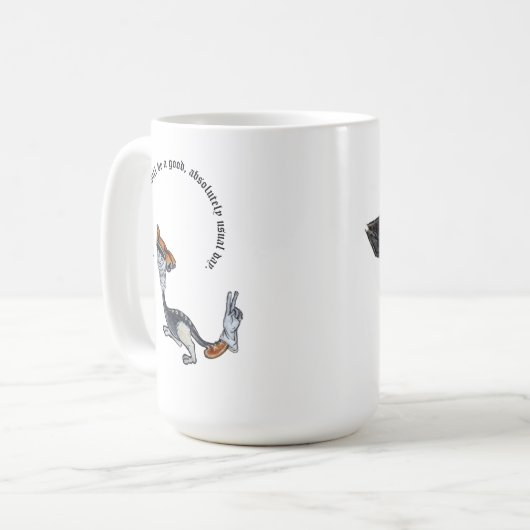 中世のモンスターとモーニングフレンドリーコーヒーマグ コーヒーマグカップ (正面左)