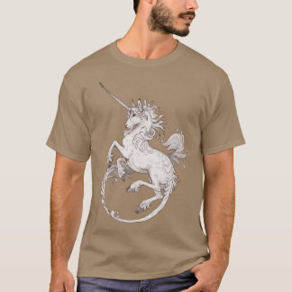中世のユニコーンの家族 Tシャツ