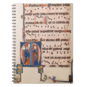 中世のライトアップされた原稿の告知 ノートブック (正面)