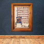 中世のライトアップされた原稿の告知 ポスター