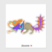 「中世のレイヴでリス」ビニールのステッカー シール (シート)