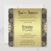 中世のレースエレガンス  ディナーパーティーの招待状 招待状 (裏面)