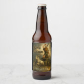 中世のヴァイキングの神トール・テンプレート ビールラベル (正面)