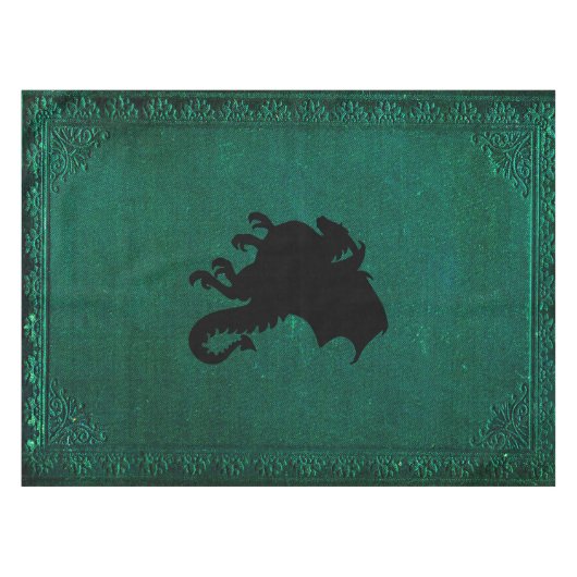 中世のヴィンテージファンタジー テーブルクロス (正面(横))