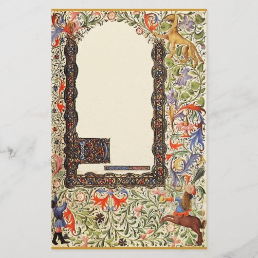 中世のヴィンテージ書 便箋 (正面)