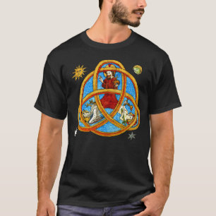 中世の三位一体の神、イエスと聖霊 Tシャツ