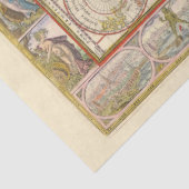 中世の世界地図(ウィレム・ブレュー著) 薄葉紙 (詳細)