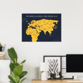 中世の世界 ポスター (ホームオフィス)