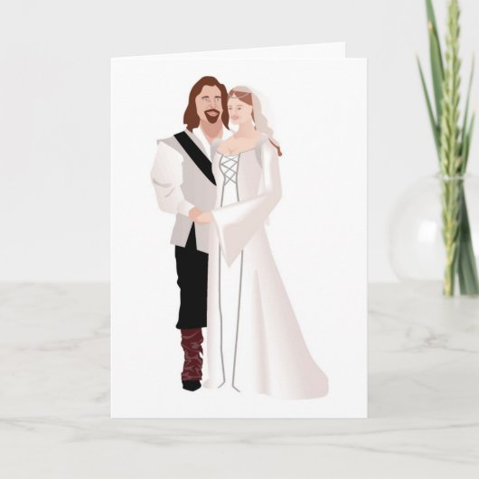 中世の主と女 カード (正面)