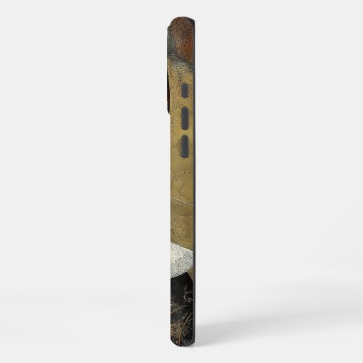 中世の伝統的なタキシード猫のルール iPhoneケース (左側面)