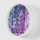 中世の伝説レディアンドナイト馬のフローラ 壁時計 (傾斜)