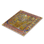 中世の伝説,命の木の上のフェニックス,ドラゴン タイル (側面)