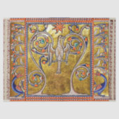 中世の伝説,命の木の上のフェニックス,ドラゴン 薄葉紙 (正面)