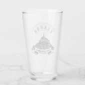 中世の修道院モン·サン·ミシェル。フランス。 タンブラーグラス (裏面)