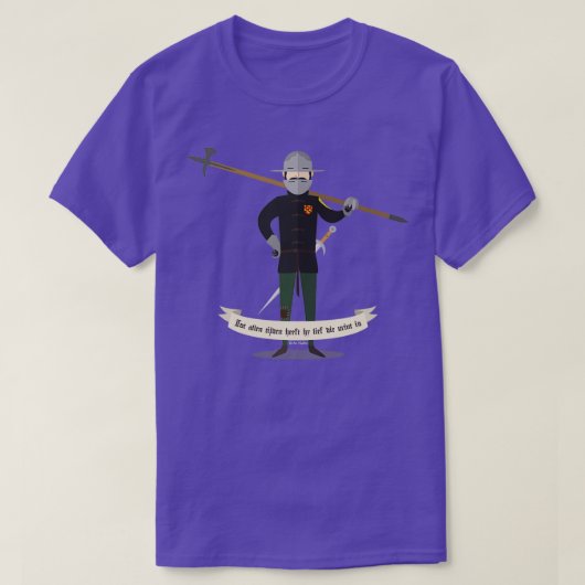 中世の傭兵1 Tシャツ (デザイン正面)