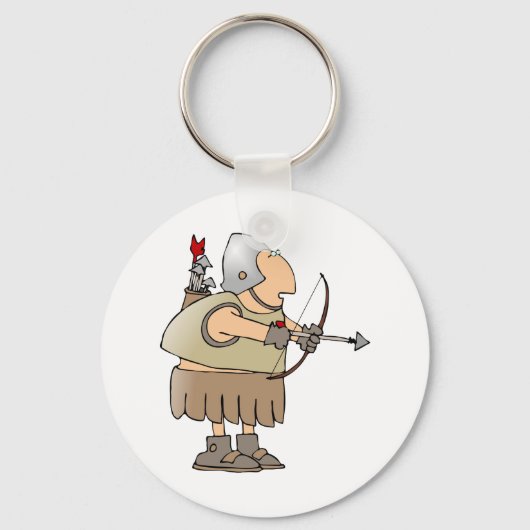 中世の兵士 キーホルダー (正面)