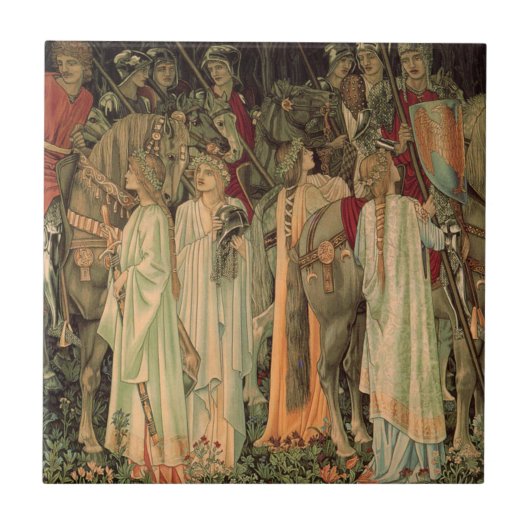 中世の円卓騎士 タイル (正面)