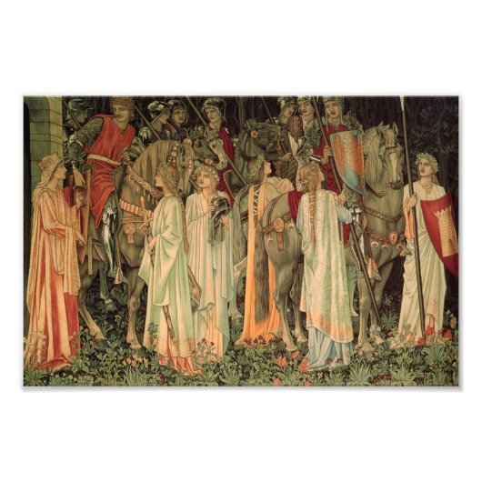 中世の円卓騎士 フォトプリント            (正面)