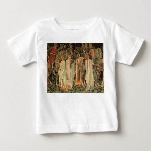中世の円卓騎士 ベビーTシャツ (正面)