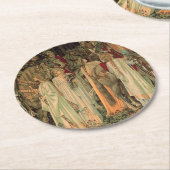 中世の円卓騎士 ラウンドペーパーコースター (アングル)