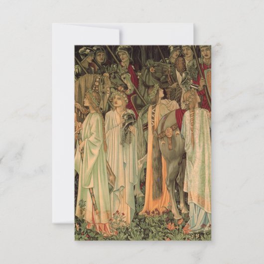 中世の円卓騎士 出欠カード (正面)