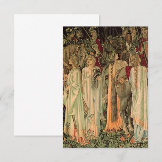 中世の円卓騎士 出欠カード (正面/裏面)