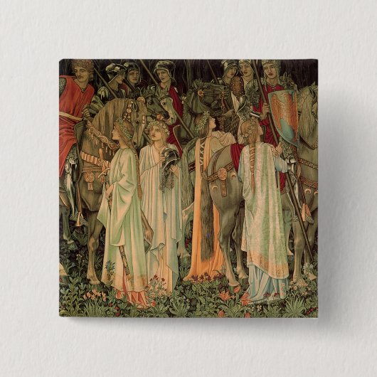 中世の円卓騎士 缶バッジ (正面)