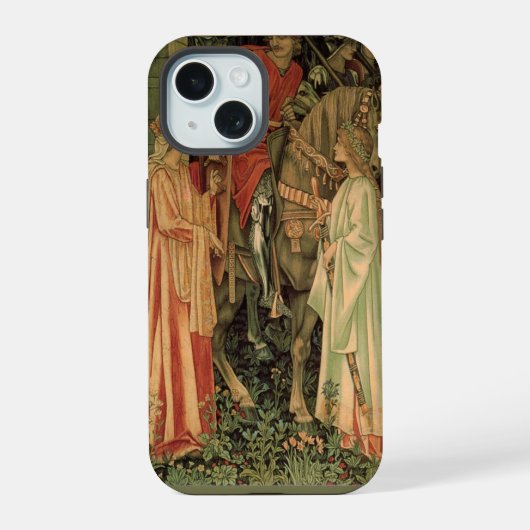 中世の円卓騎士 iPhone 15ケース (裏面)