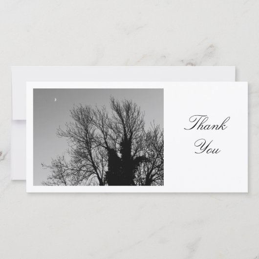 中世の冬の午後 – ありがとう サンキューカード (正面)